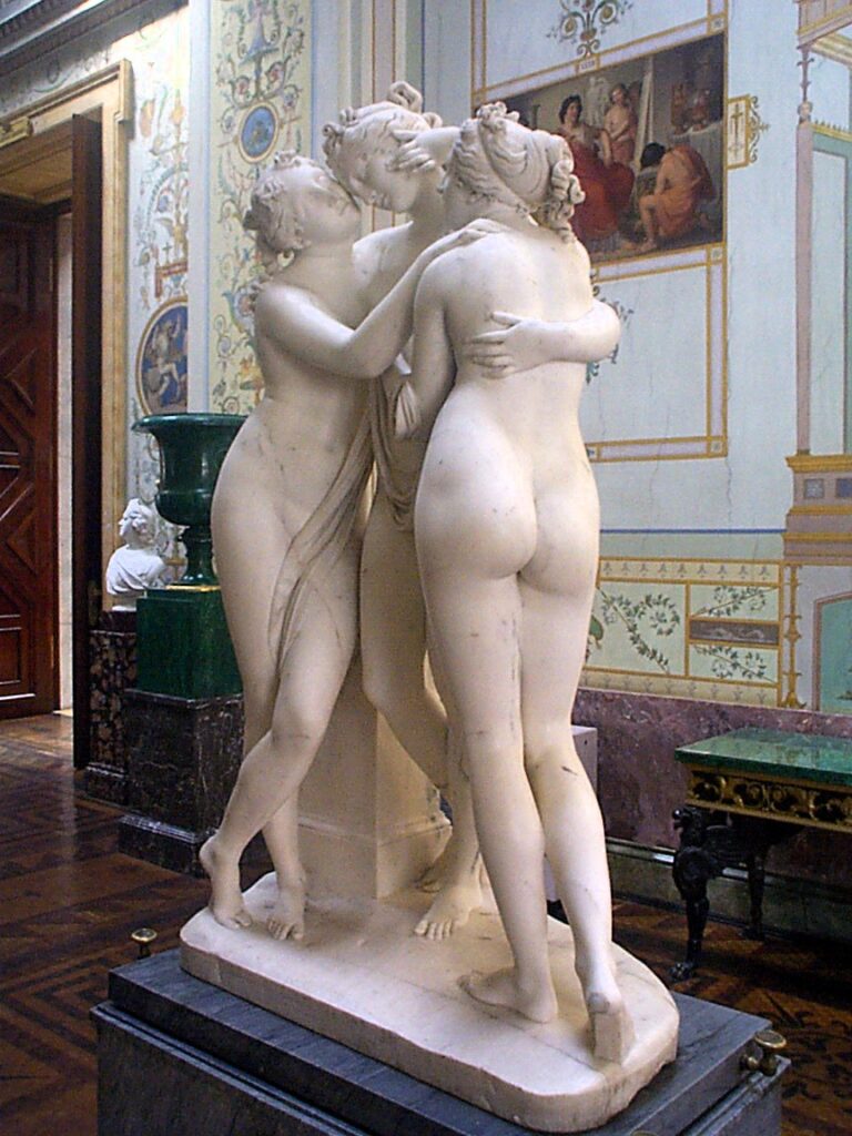 Scultore italiano Canova Tre Grazie Museo Hermitage Ermitage 意大利雕塑家卡诺瓦 美惠三女神 艾尔米塔什博物馆 Госуда́рственный Эрмита́ж