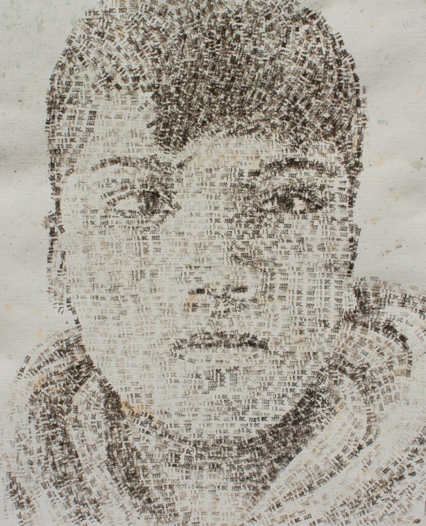 行人协会推介的艺术家弗洛雷斯 Christian Flores 少年 adolescente 50 x 40 cm